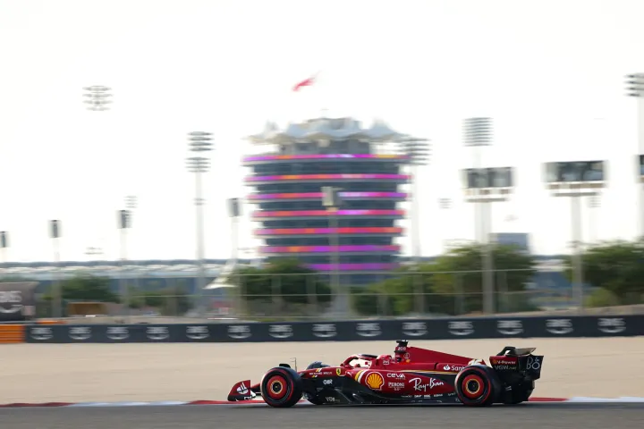 Charles Leclerc driving the SF-24 during the 2024 Bahrain Pre-Season Testing-Ferrari