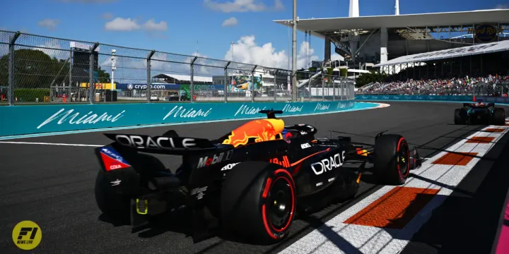 Max Verstappen during qualifying at the 2024 Miami GP