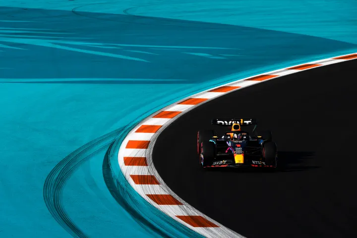 Max Verstappen during FP2 at the 2023 Miami Grand Prix