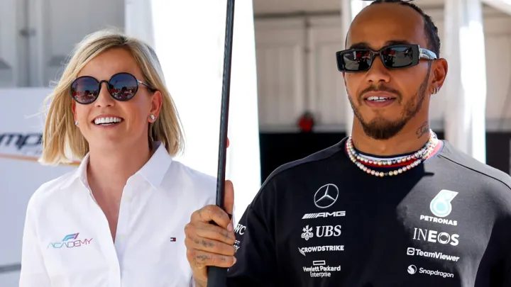 Susie Wolff and Lewis Hamilton-Sky Sports F1 