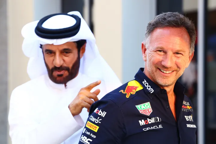Mohammed Ben Sulayem and Christian Horner-Red Bull Content Pool