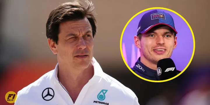Toto Wolff and Max Verstappen 