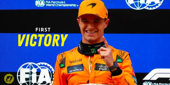 Lando Norris wins his first F1 race in Miami